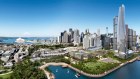 An artist’s impression of Sydney’s Barangaroo Central, to be built by Aqualand and Scentre. 