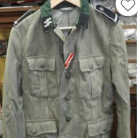 A Nazi Ordnungspolizei (order police) uniform that’s going up for auction. 