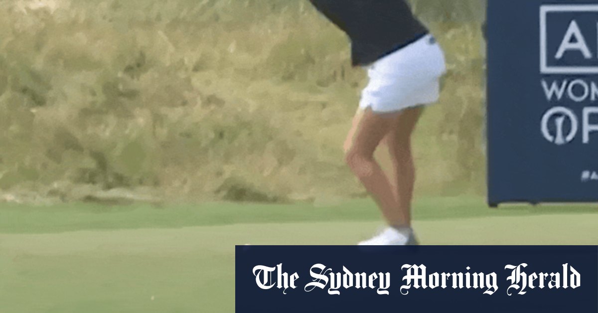 Australia’s Kyriacou almost made a second ace at the British Open. Then came a freak moment