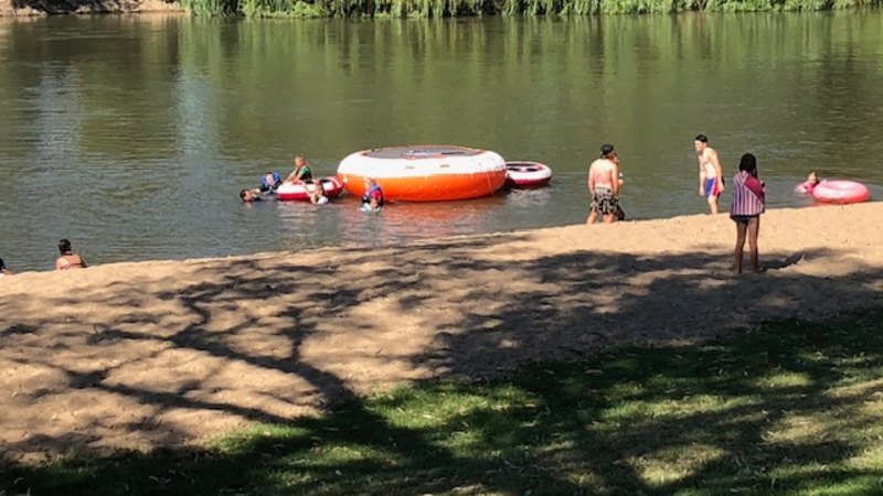 The inland beach where bunyips and water dogs dwell