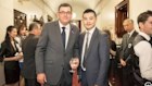 Victorian Premier Daniel Andrews with Marty Mei.