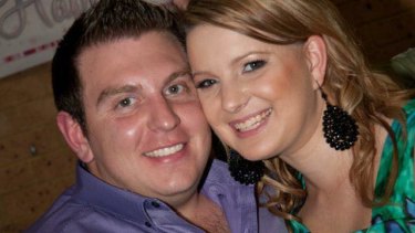 Joshua Paroci, pictured with his wife, died in the rafting accident on the weekend. 