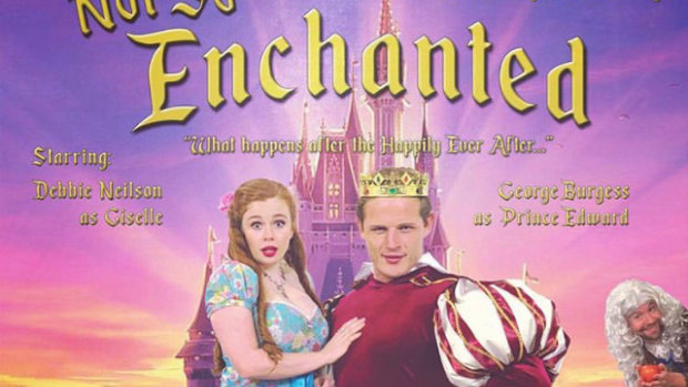 The poster for Burgess' Not So Enchanted stage production.