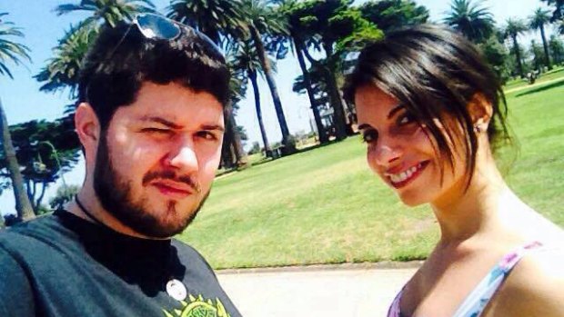 Alberto Paulon, who was killed in an accident on Sydney Road, and his fiancee, Cristina Canedda.