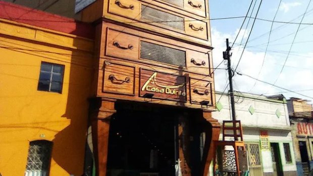 A furniture shop in Bogota, Colombia, that looks like a chest of drawers.