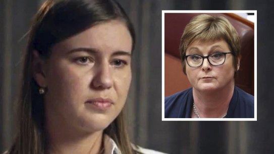 Brittany Higgins alleges she was raped by a colleague in Defence Minister Linda Reynolds’ office at Parliament House in March 2019.