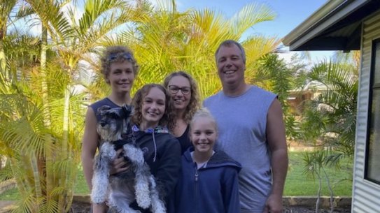 The Beales family believe they will need to demolish their house. They hid in the bathroom together as the cyclone hit Kalbarri.