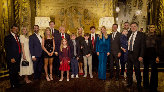 Trump family photo GIF