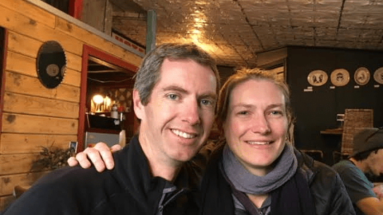 Doctors Nigel Murray and Catherine Orr, pictured here out together before the pandemic hit. 