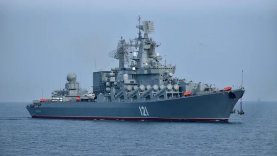 The Russian warship Moskva.