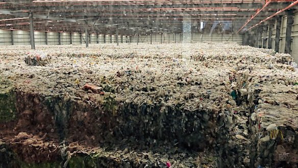 The Derrimut warehouse that was used an illegal dump.