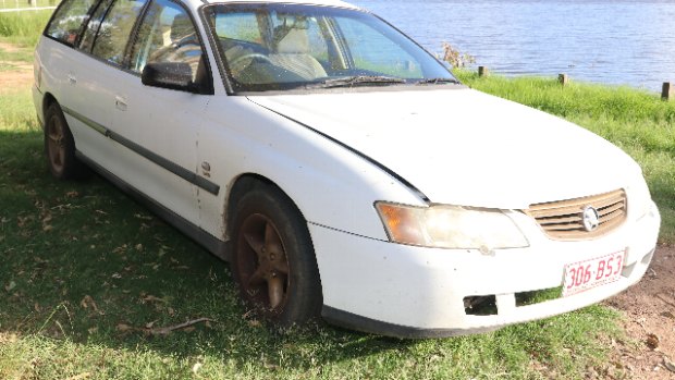 Police believe the pair’s 2004 white Holden Commodore had been parked at the dam since at least March 13. 