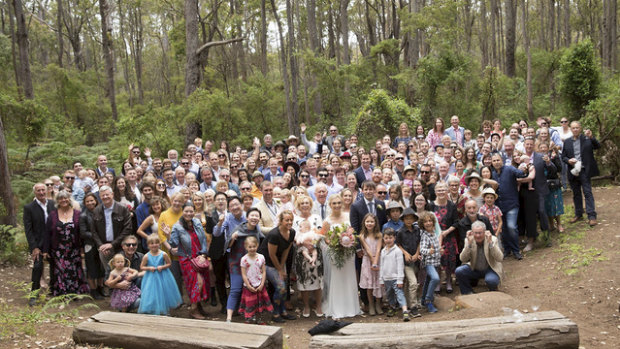 The wedding of Ms Williams' daughter was held at a saw mill in Margaret River in 2018.