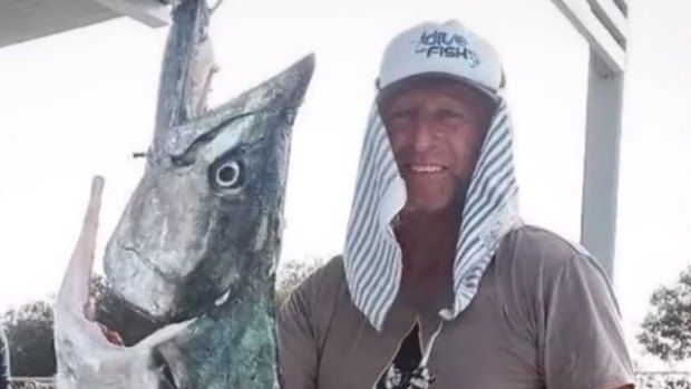 Joe Petrovich had his fin bitten off by a white shark while diving off the coast of Burns Beach. 