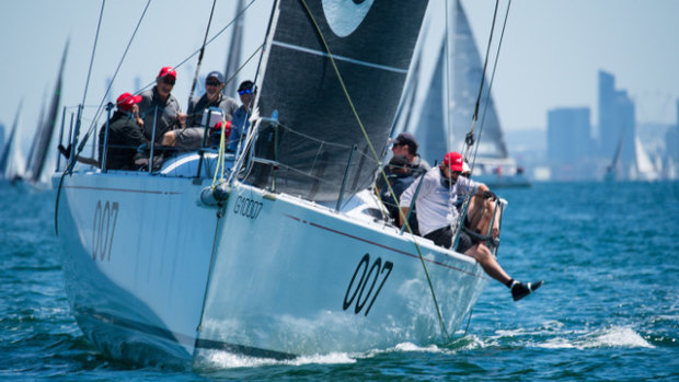 Extasea, skippered by Paul Buchholz, n course for a win in the Cock of the Bay race on Boxing Day.