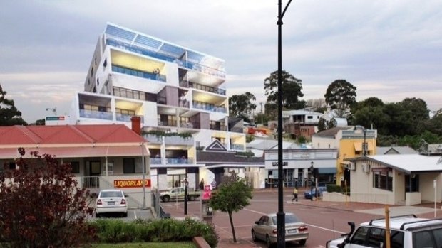 In recent years, developments being approved such as this seven-storey building on King William Street, Bayswater, have caused controversy in the city. 