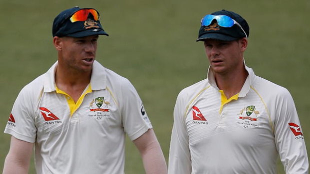 Counting down the days. David Warner and Steve Smith are nearly eligible to play for Australia again.
