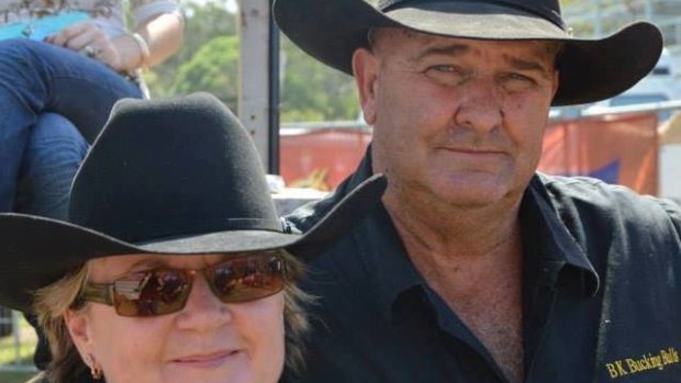 Brian King (right) was killed at the Woodford Showgrounds on Saturday night.