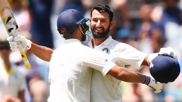 Standout: Cheteshwar Pujara was named man of the series.