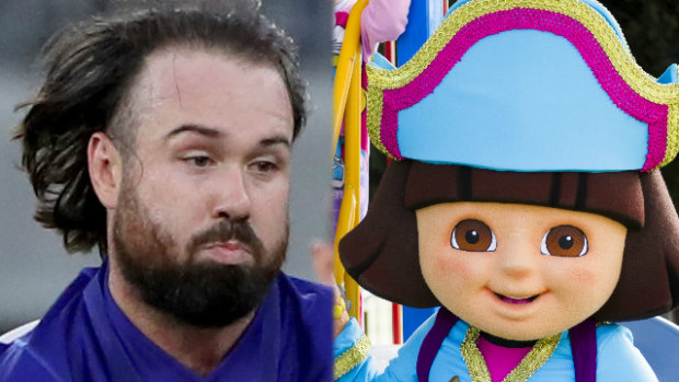 Cut above: Aaron Woods' new 'do earned some unflattering comparisons.