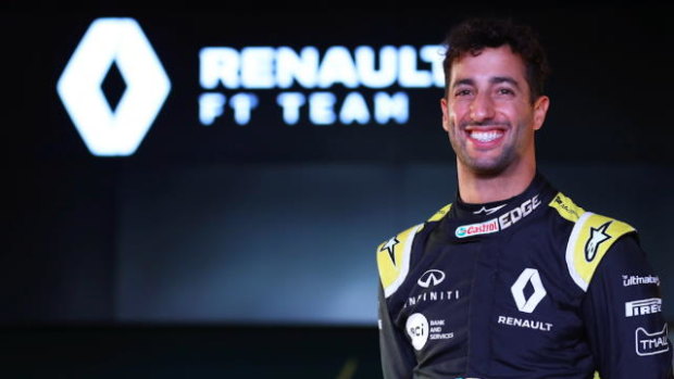 Daniel Ricciardo's first outing in his new car didn't go to plan.