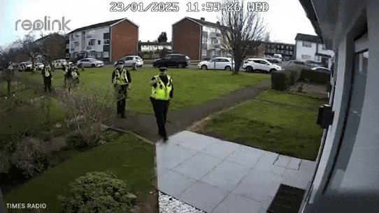 Doorbell cam vision of arrest of UK parents who complained about their daughter’s primary school on WhatsApp