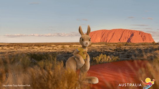 Ruby the kangaroo is a new Australian tourism ambassador.
