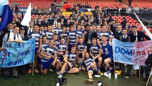 Kurt Falls and Nathan Cleary played together in a triumphant St Dominic’s College team.