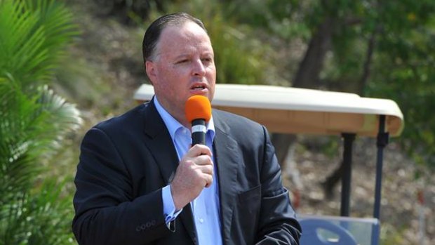 Richard Turner at the Brookwater launch in 2016. He has denied wrongdoing.