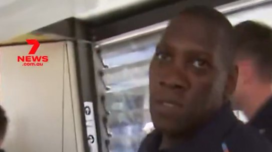 A screenshot from footage aired on Seven News.