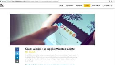 The original post on Kochie's Business Builders was headlined "Social suicide" which has been changed to "Social slips". 
