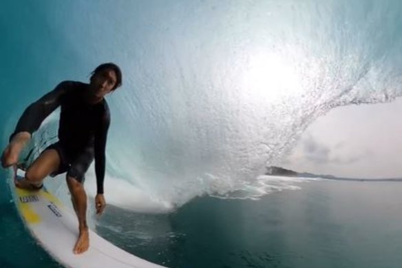 Mikala Jones, Hawaii surfer known for making videos inside waves, dies in  surfing accident