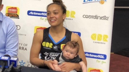 New mum Leilani Mitchell backs parental policy and Capitals family
