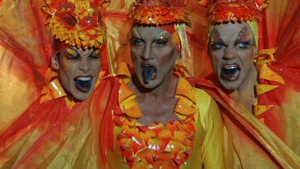 A sequel planned: From left, Guy Pearce, Terence Stamp and Hugo Weaving in The Adventures of Priscilla: Queen of the Desert.