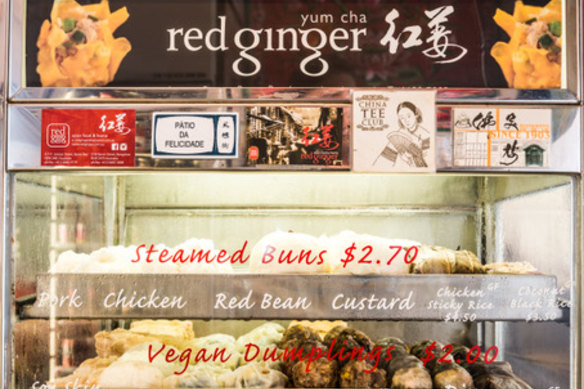 Dumplings and steamed buns at Red Ginger.