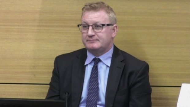 Star Entertainment Group interim CEO Geoff Hogg giving evidence on Thursday.