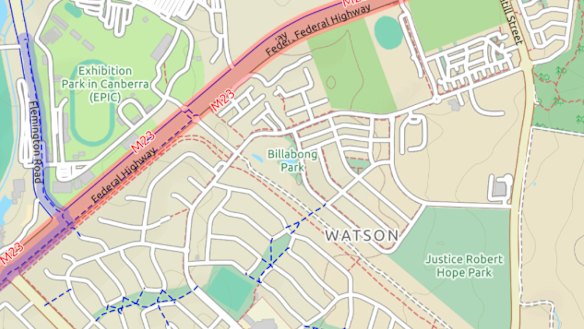 A proposed master plan for Watson seeks to establish more green space on the suburb's north side.