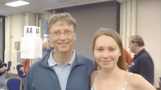 Bill Gates and Mila Antonova