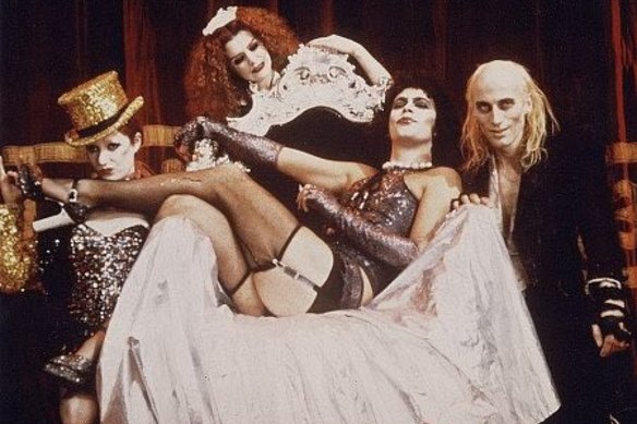 Nell Campbell (left) played Columbia in the Rocky Horror Picture Show.
