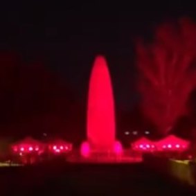 A monument at for the Amritsar massacre in India.