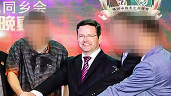 Liberal member for Oatley Mark Coure (second from left) is the secretary for the Asia Pacific Friendship Group.