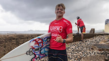 British surfer Aaran Strong.