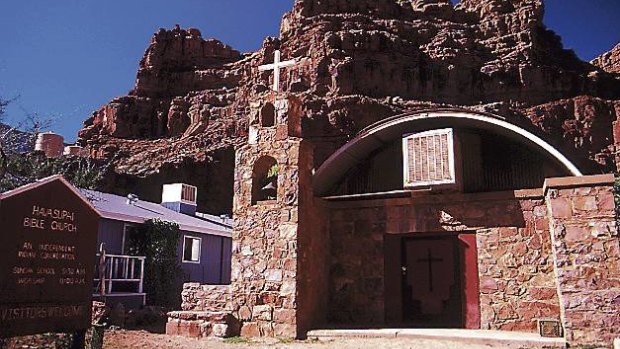 A church in the town of Supai, the most remote community in the contiguous United States.