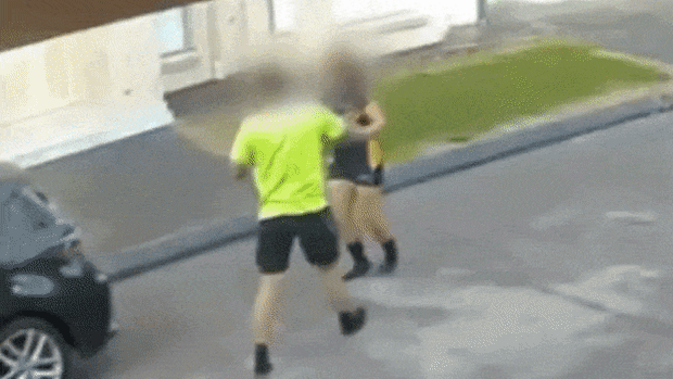 Failed gangland hit outside Fairfield school.