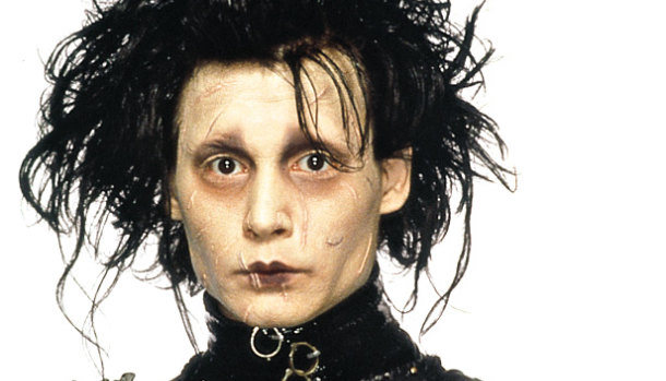The role that established him as a movie star: Johnny Depp in Edward Scissorhands.