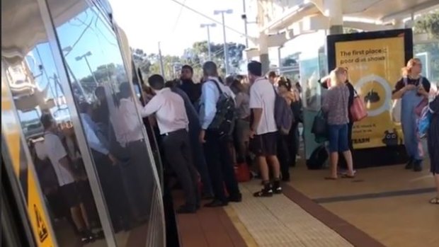 The 21-year-old got stuck in the gap between train and platform at Stirling train station this morning.