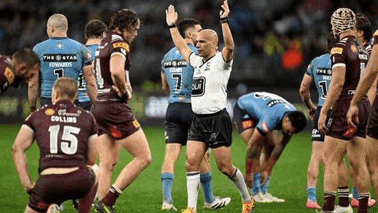 Ashley Klein’s State of Origin refereeing is going under the microscope.