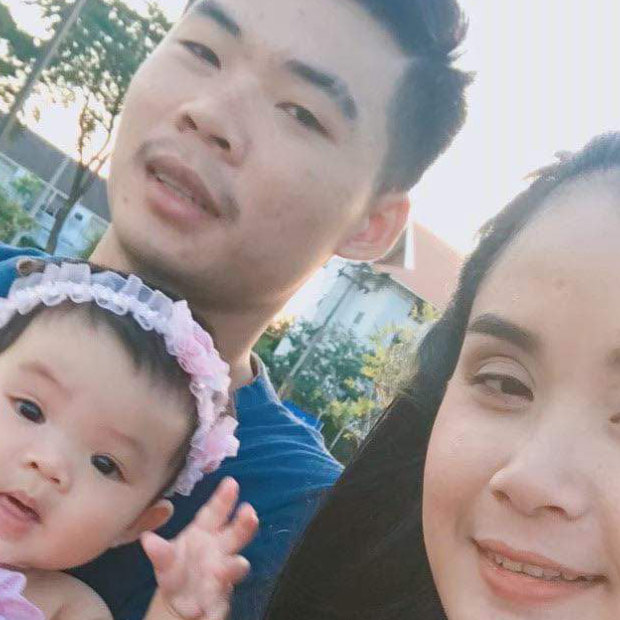 Anucha, Wanida Ma-asa and their daughter Rinlada, who is now 7.