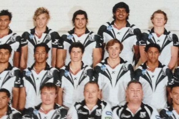 Will Skelton playing with Wests SG Ball team in 2010. James Tedesco was one of his teammates.
