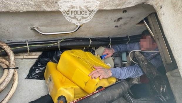 Sydney fugitive found in hull of yacht in Darwin marina